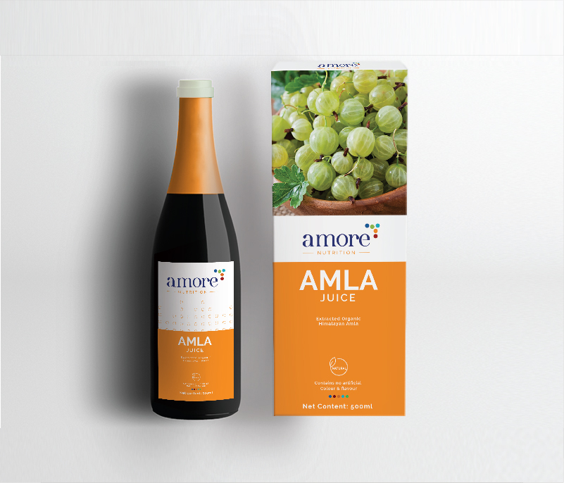 Product packaging design for Amla Juice